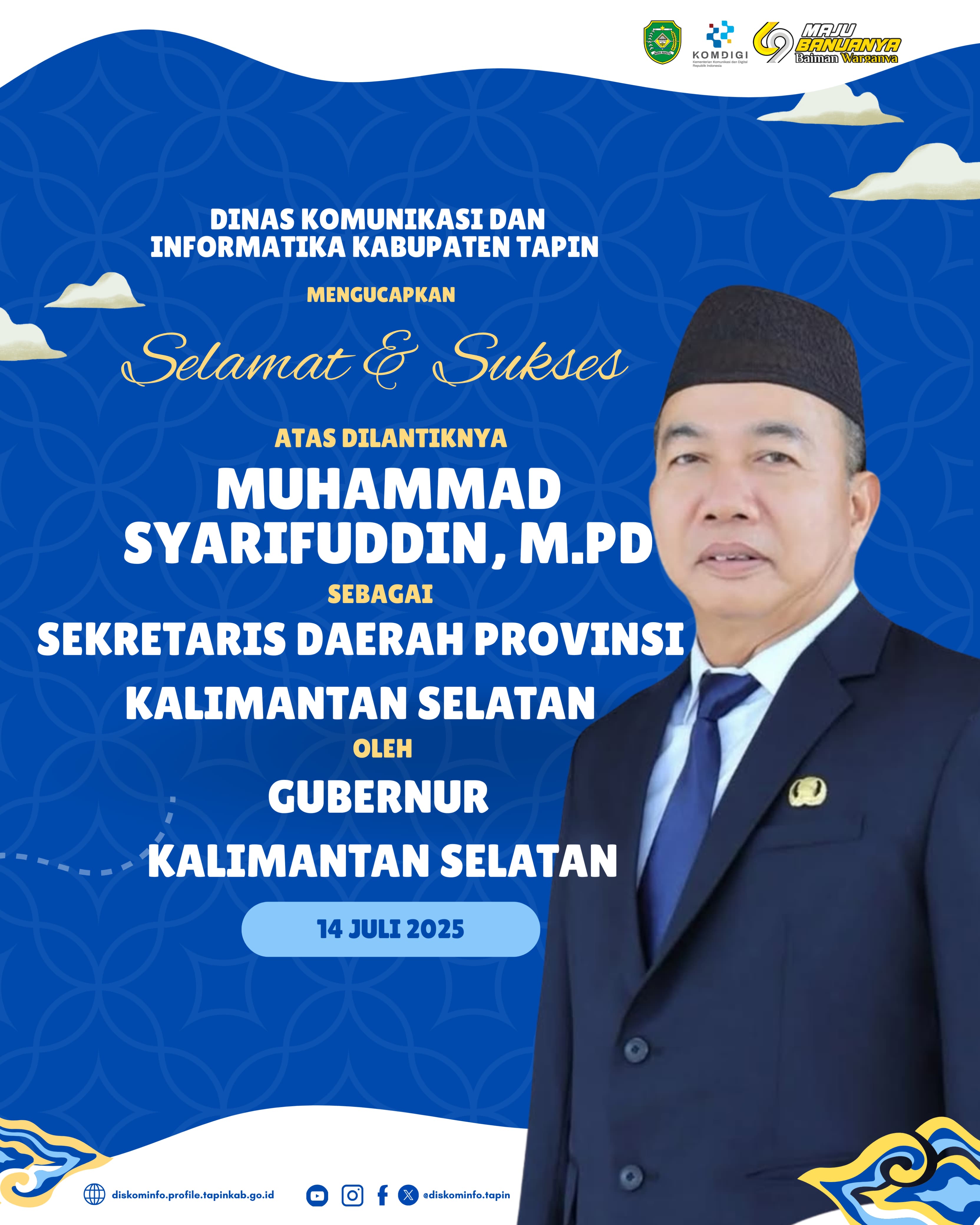 Pelantikan Sekda Provinsi Kalimantan Selatan