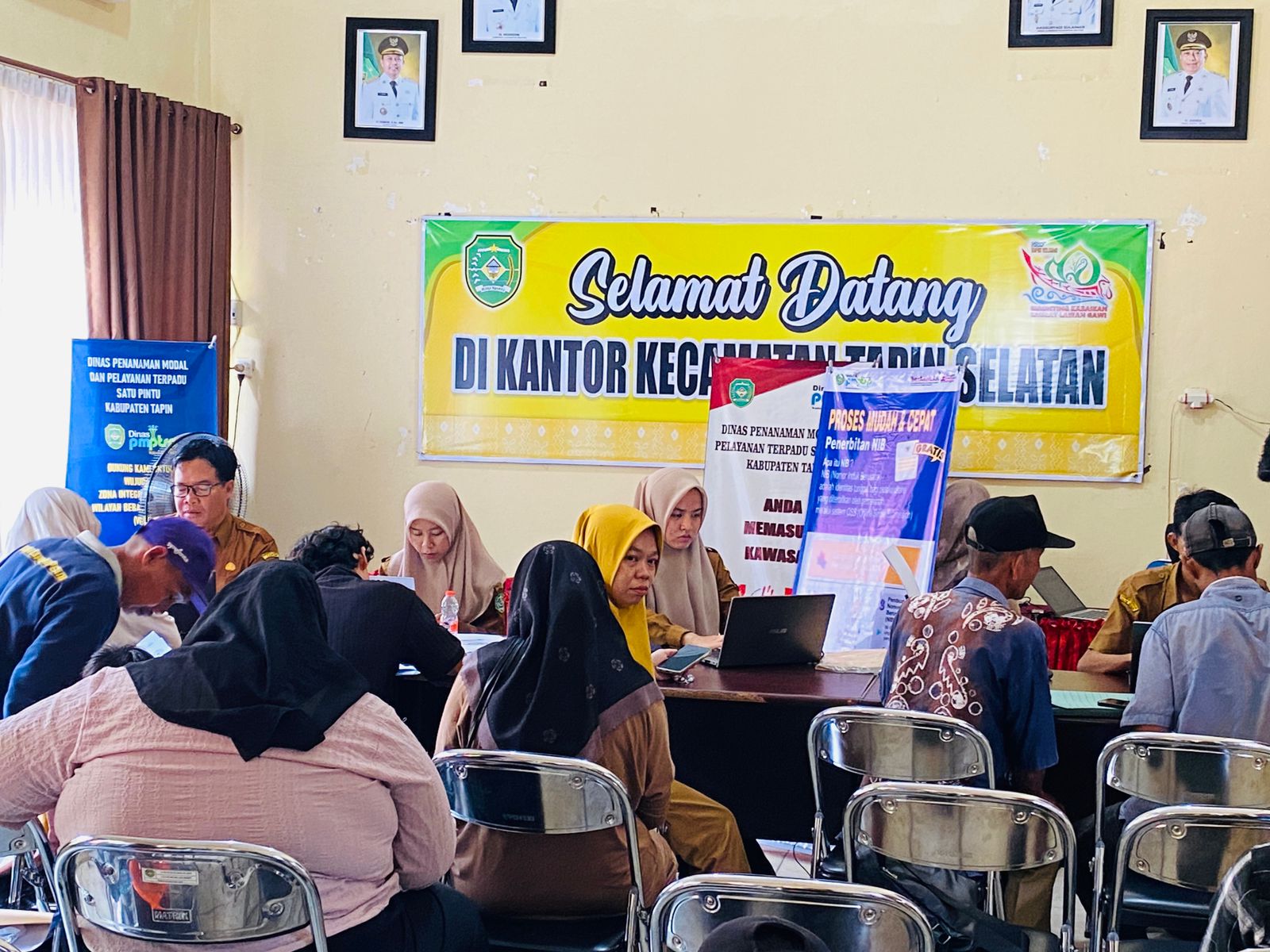 DINAS PMPTSP KABUPATEN TAPIN LAKSANAKAN PELAYANAN NIB DI KECAMATAN TAPIN SELATAN