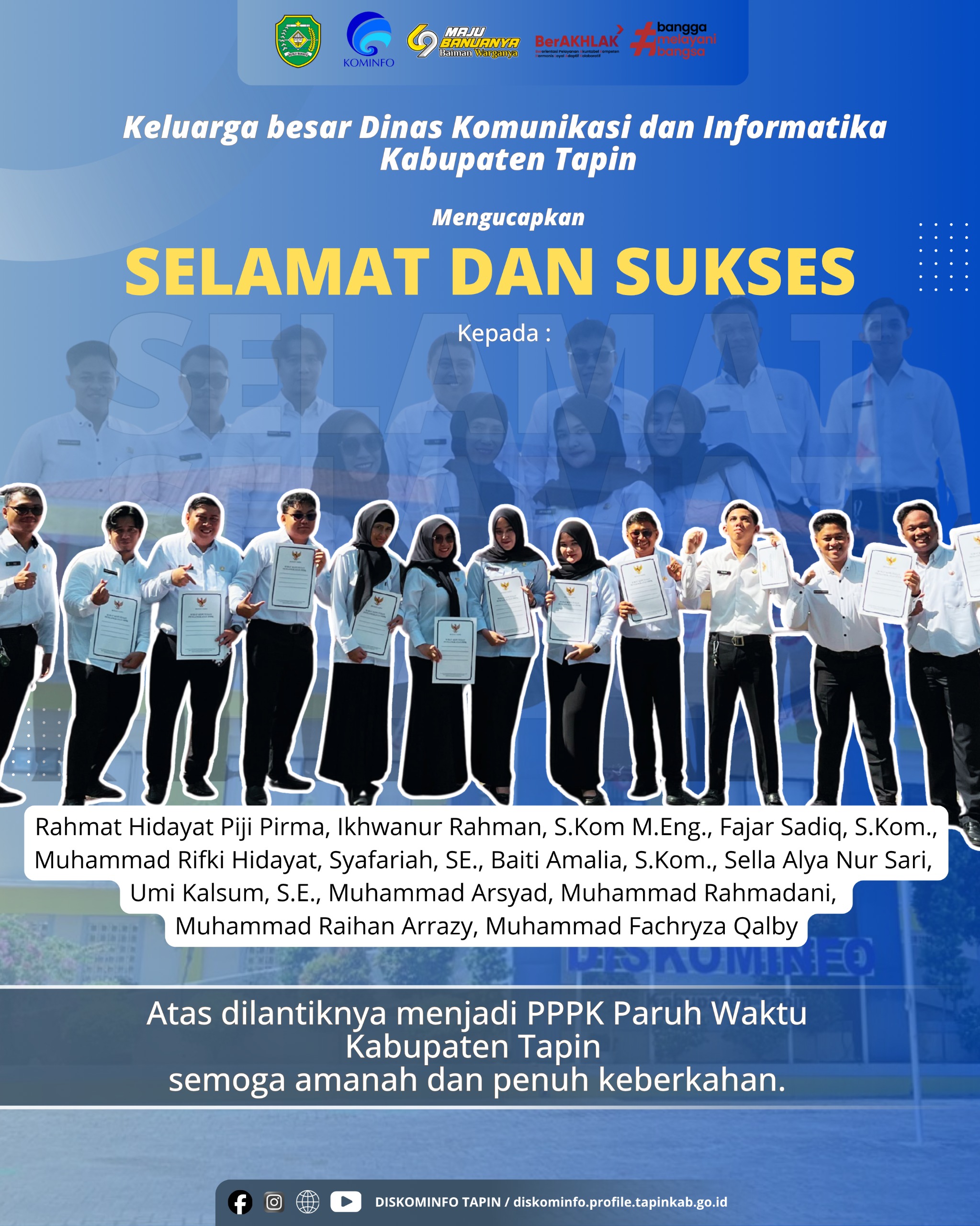 Selamat dan Sukses atas Penyerahan SK PPPK