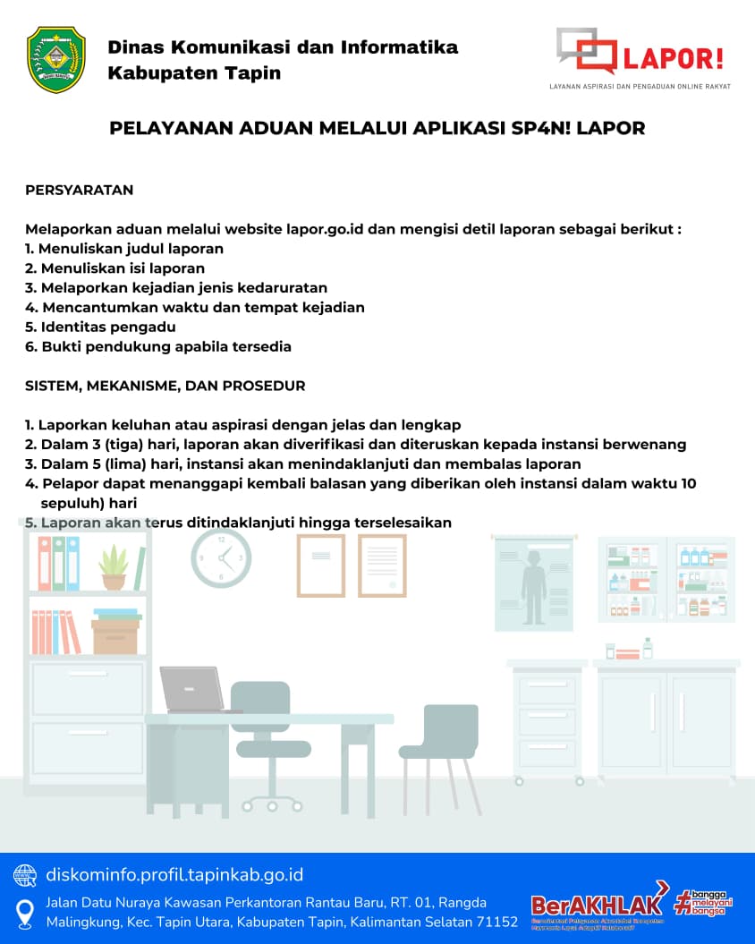 Standar Pelayanan Aduan Melalui Aplikasi SP4N LAPOR