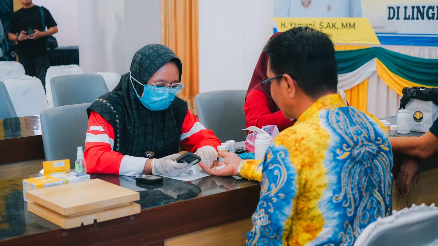 Tingkatkan Kesadaran Hidup Sehat, Setda Tapin Gelar Cek Kesehatan Gratis melalui Inovasi FitBaimbai