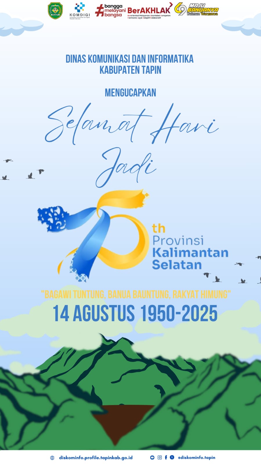 Selamat Hari Jadi Provinsi Kalimantan Selatan ke 75