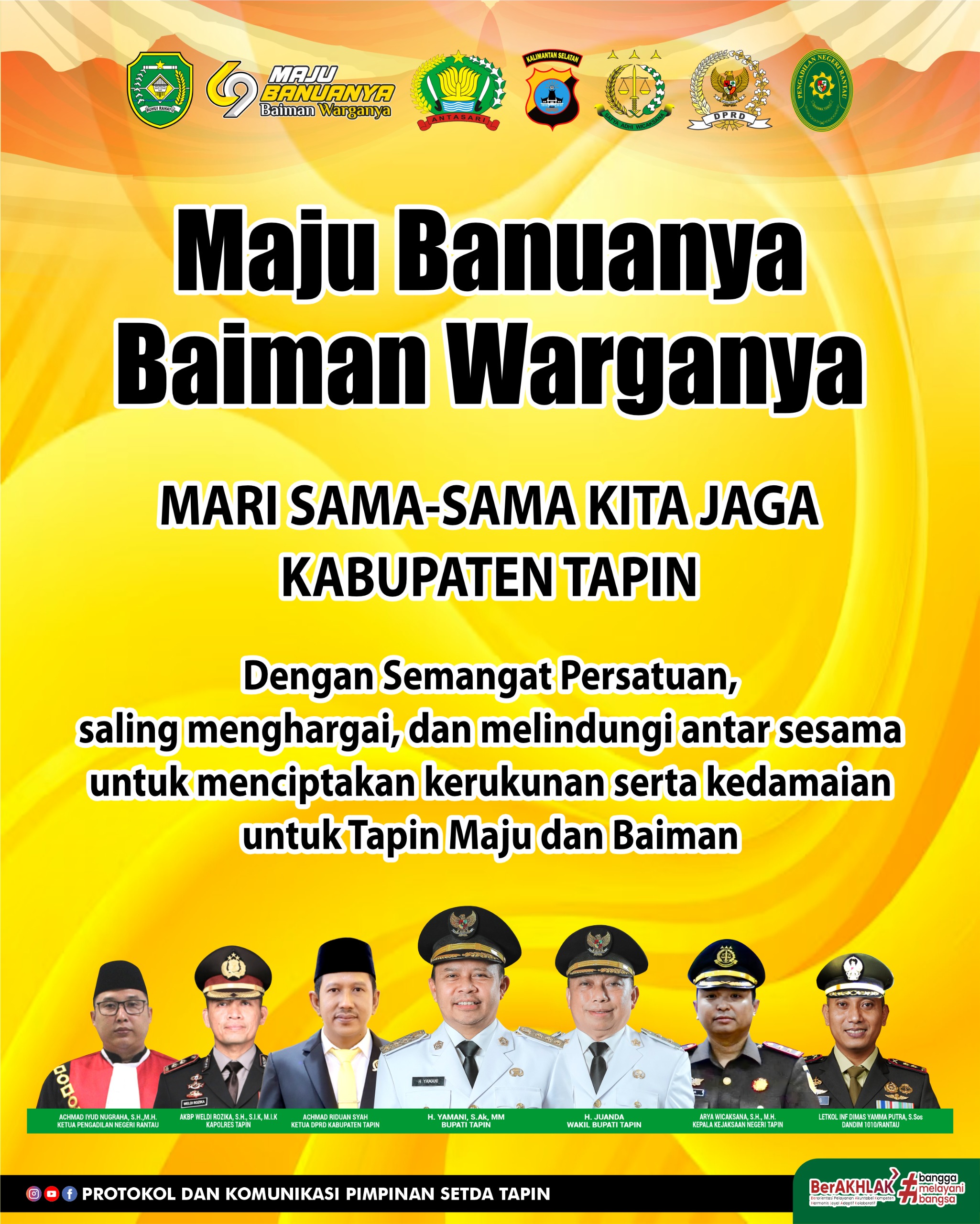 Mari sama-sama kita jaga Kabupaten Tapin