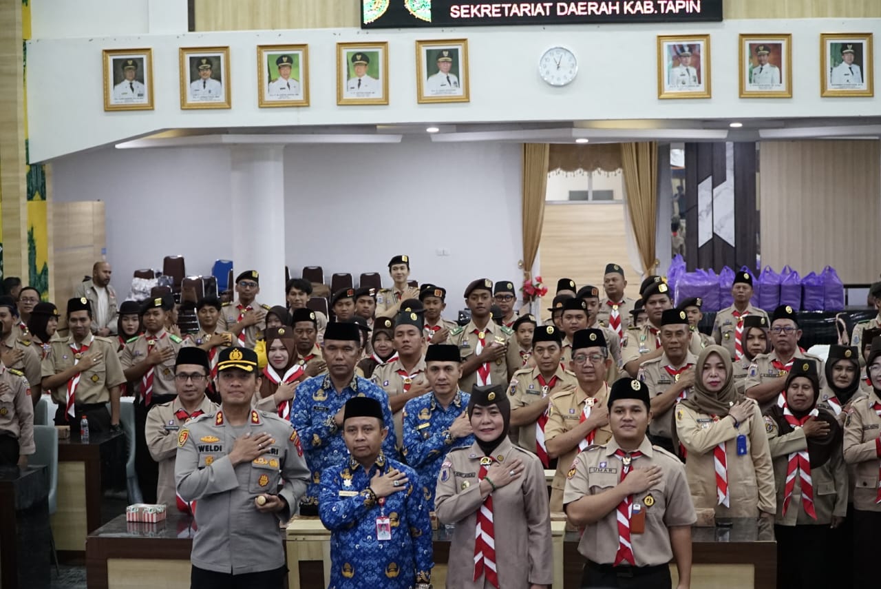 Bupati Tapin Pimpin Rapat Kerja Cabang Gerakan Pramuka Tahun 2026