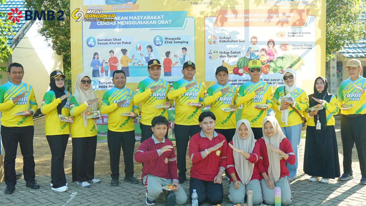 Dinas Kesehatan Tapin Gelar Gema Bastari dan Gerakan Makan Buah-Sayur di SMAN 1 Salam Babaris